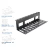 Bandeja de gestão de cabos para secretária ACT 40 cm aço, reta, capacidade de carga 3 kg (B400×T140×H100 mm)