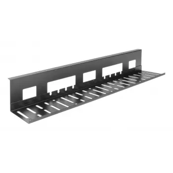 Calha de gestão de cabos ACT para secretária 80 cm – calha reta horizontal em aço 800×140×100 mm
