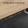 Calha de gestão de cabos ACT para secretária 80 cm – calha reta horizontal em aço 800×140×100 mm