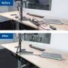 Calha de gestão de cabos ACT para secretária 80 cm – calha reta horizontal em aço 800×140×100 mm