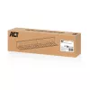 Calha de gestão de cabos ACT para secretária 80 cm – calha reta horizontal em aço 800×140×100 mm
