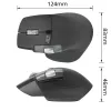 ACT AC5147 rato sem fios, Bluetooth/USB, clique silencioso, 4800 DPI, cinzento