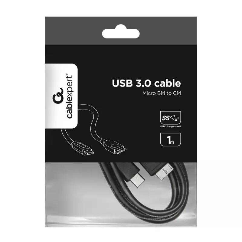 Cabo USB Gembird CCP-USB3-MBMCM-1M