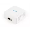 Gembird NCAC-2U5E-01 tomada de rede de superfície, 2x RJ45 Cat5e, branco