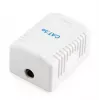 Gembird NCAC-1F5E-01 tomada de rede blindada de superfície, 1x RJ45 Cat5e, branco