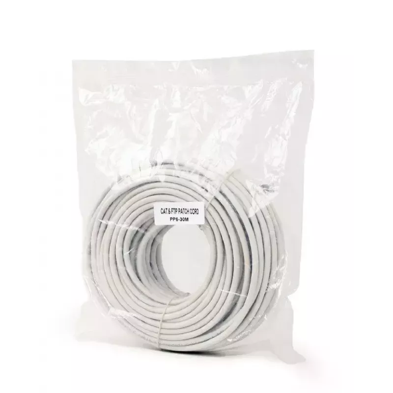 Cabo de rede Gembird PP6-30M RJ-45 Cat6 30m cinzento