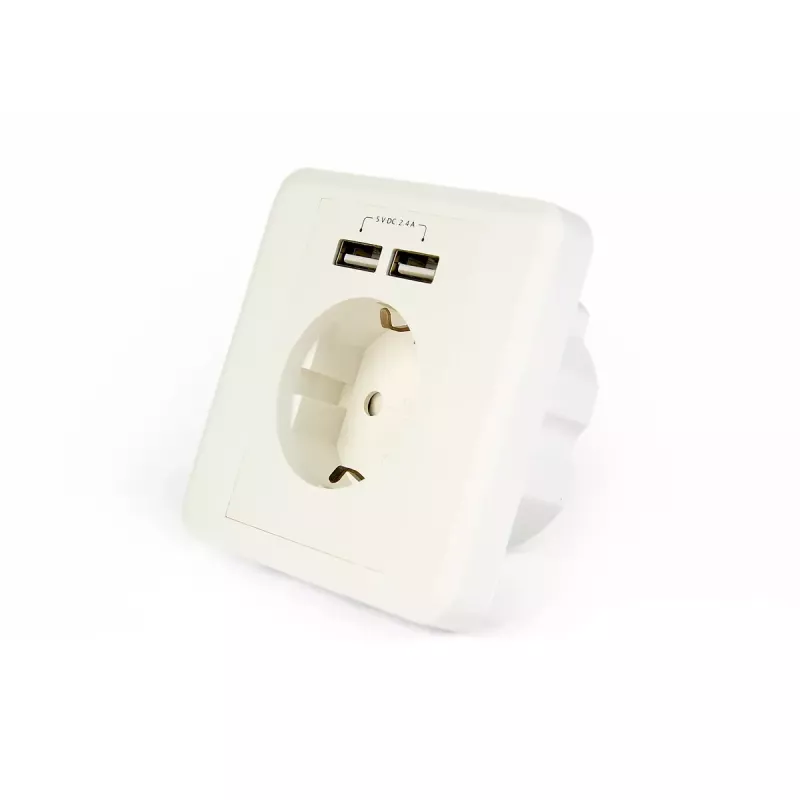 Tomada 2 x USB EnerGenie EG-ACU2A2-01