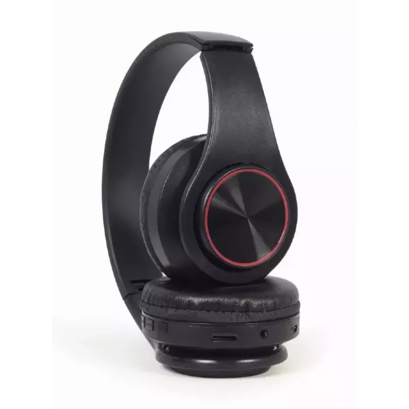 Headset com fios e sem fios GEMBIRD BHP-LED-01, supra-aural, arco de cabeça, preto, cabo de 0,3 m, 150 g