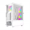 Caixa de computador Fornax 4000 ARGB, ATX, branco