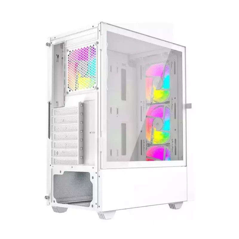 Caixa de computador Fornax 4000 ARGB, ATX, branco