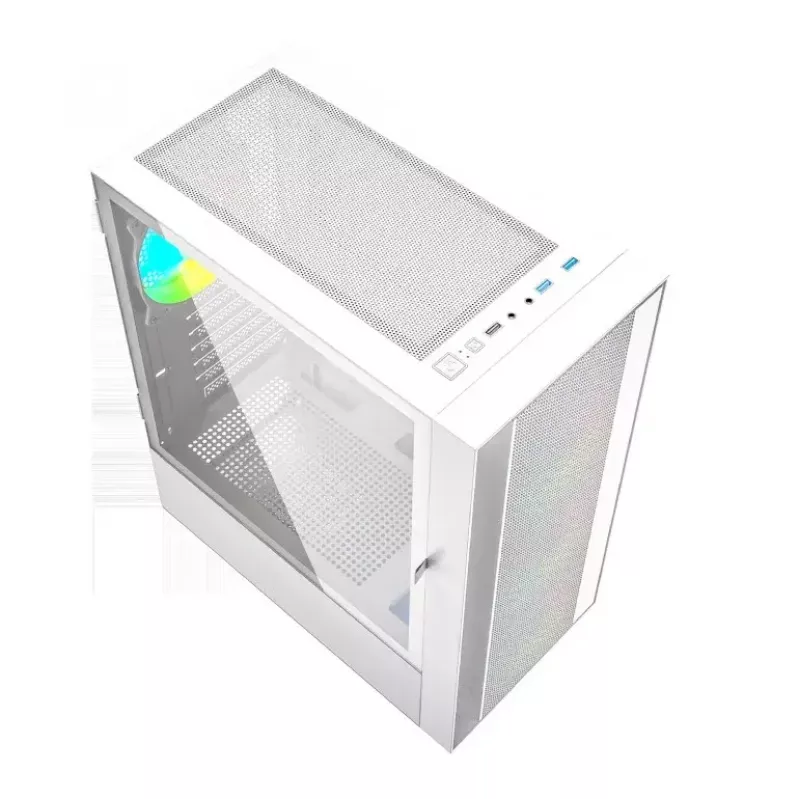 Caixa de computador Fornax 4000 ARGB, ATX, branco