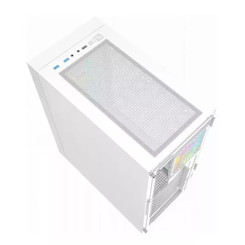 Caixa de computador Fornax 4000 ARGB, ATX, branco