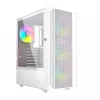 Caixa de computador Fornax 4000 ARGB, ATX, branco