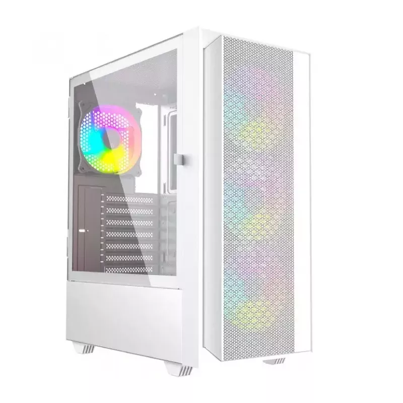Caixa de computador Fornax 4000 ARGB, ATX, branco