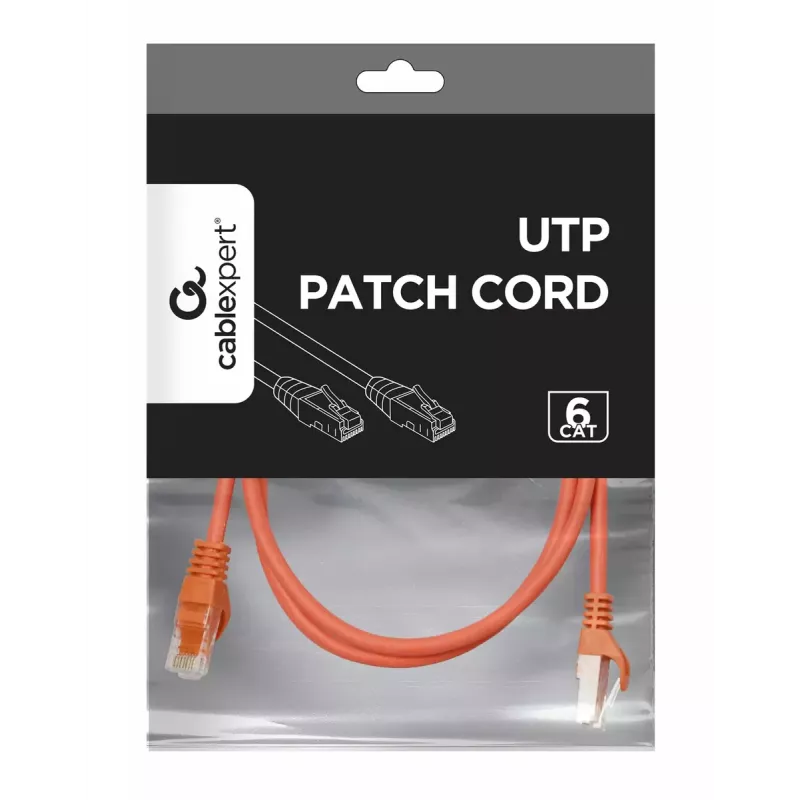 Cabo de rede Gembird PP6U-1.5M/R RJ-45 Cat6 1,5m vermelho