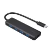 Gembird UHB-CM-U3P4P-01 hub USB 3.2 Gen 1 Type-C preto 4 portas