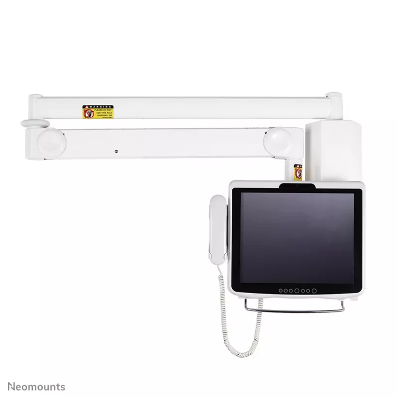 Suporte de parede para monitor médico Neomounts FPMA-HAW100HC 10-32 polegadas - h 0-170 cm - mola a gás