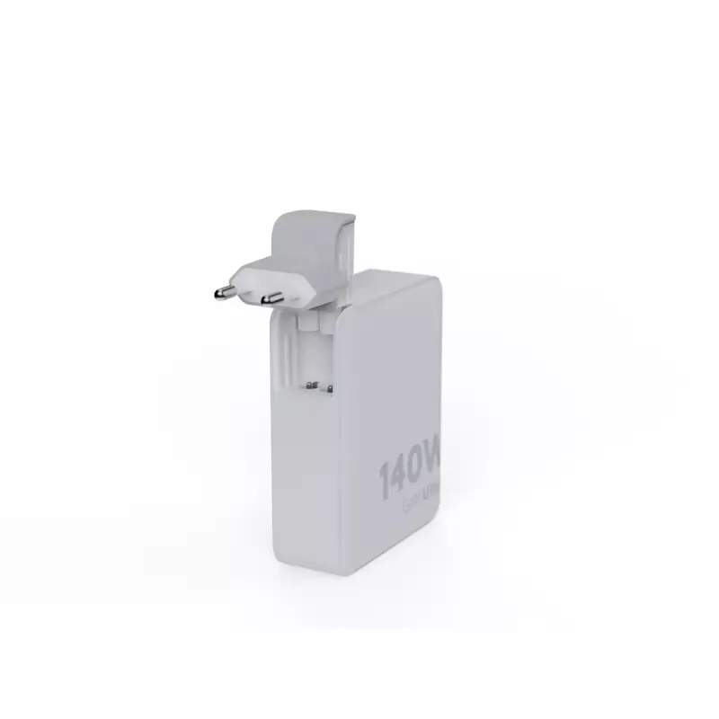 Carregador de viagem GaN portátil 140W Xtorm XVC2140 com 3× portas USB-C-PD e cabo USB-C de 2 m, branco