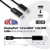 CLUB3D cabo DisplayPort 1.4 para HDMI 2.0b HDR, macho/macho, 2 m