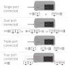 Docking station USB-C Quad DisplayLink CLUB 3D CSV-2542 — 2× DisplayPort 8K60Hz, 2× HDMI 4K60Hz, PD 100W, Ethernet 2.5G