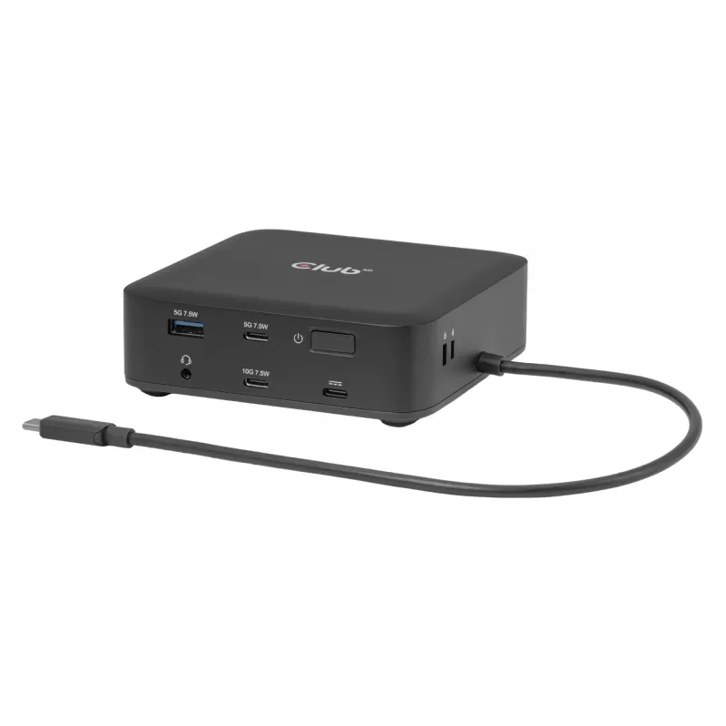 Docking station USB-C Quad DisplayLink CLUB 3D CSV-2542 — 2× DisplayPort 8K60Hz, 2× HDMI 4K60Hz, PD 100W, Ethernet 2.5G