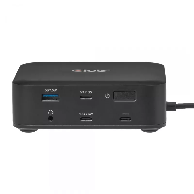 Docking station USB-C Quad DisplayLink CLUB 3D CSV-2542 — 2× DisplayPort 8K60Hz, 2× HDMI 4K60Hz, PD 100W, Ethernet 2.5G