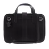 R-Go Tools mala para portátil R-Go Viva, couro integral, com suporte para portátil integrado, alça de ombro, 39,6 cm (15,6 polegadas), preto