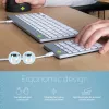 R-Go Tools teclado numérico R-Go Numpad Break, teclado numérico ergonómico com software de pausas, com fios, branco