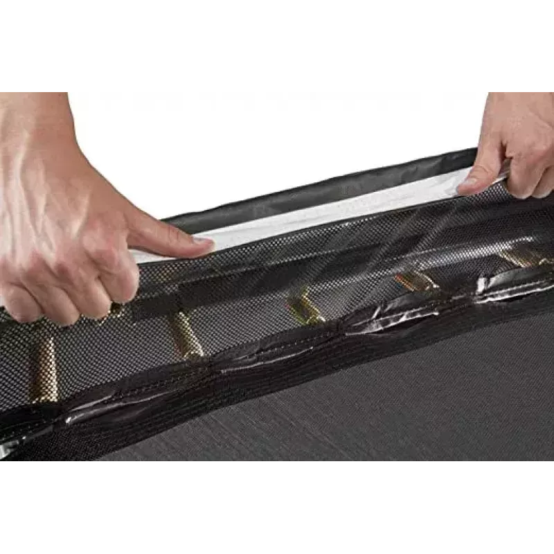 Trampolim Salta Royal Baseground Sports retangular 244 x 396 cm, preto