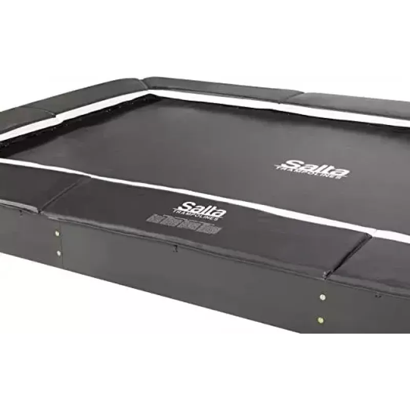 Trampolim Salta Royal Baseground Sports retangular 244 x 396 cm, preto