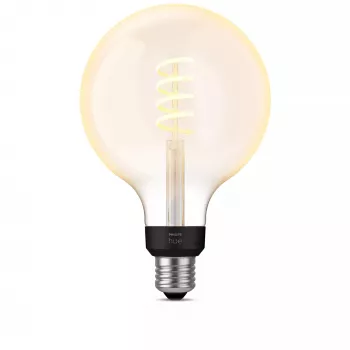 Lâmpada inteligente Philips G125 E27 Filament Globe, 7 W, Bluetooth/Zigbee, 125×192 mm