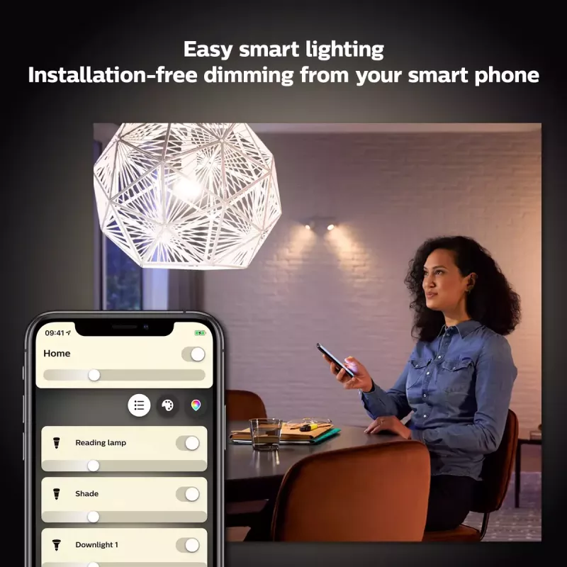 Philips Hue White A60 – lâmpada inteligente E27 – 800 (pack de 2)