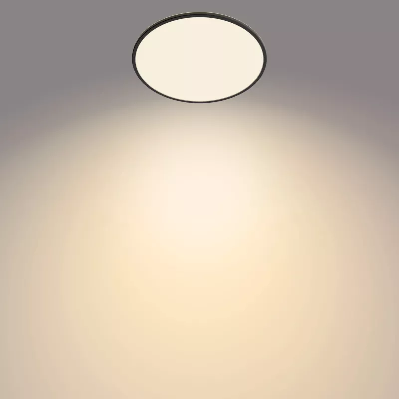 Plafonier Philips Functional Super fino 36 W LED preto redondo