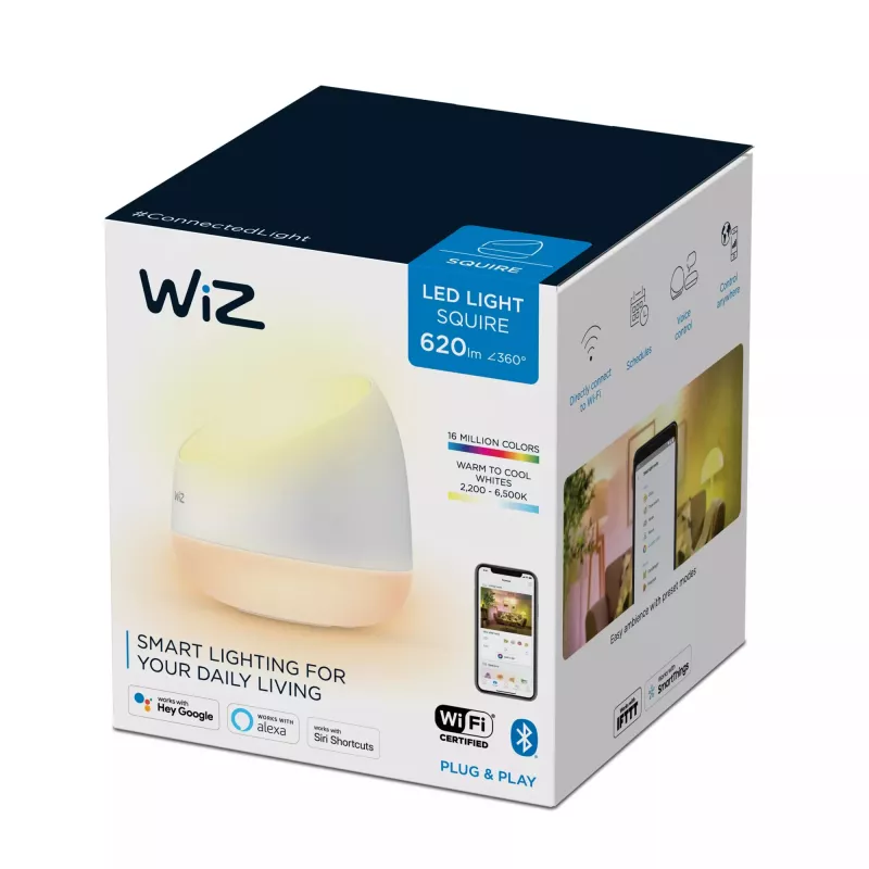 Candeeiro de mesa inteligente WiZ iluminação inteligente Wi-Fi/Bluetooth 9 W