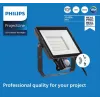 Projetor Philips LED 50 W 4000 K IP65 preto – projetor exterior LED, 50 W, branco neutro