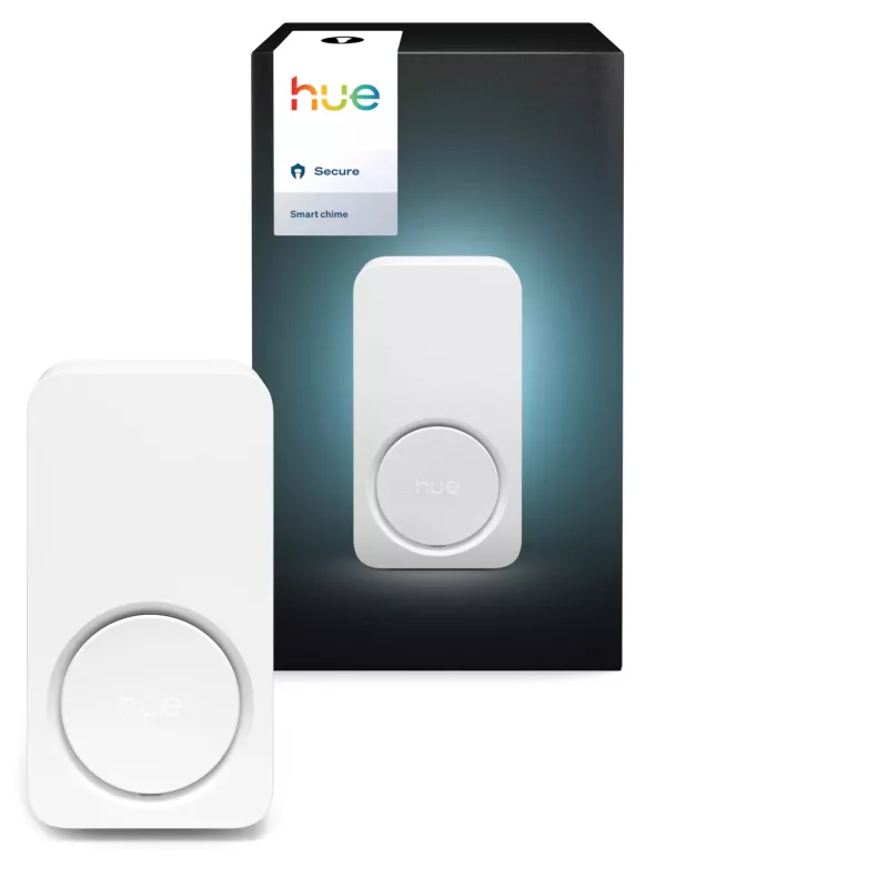 Campainha sem fios interior Philips Hue Secure — branco, plástico, IP20, 90 g