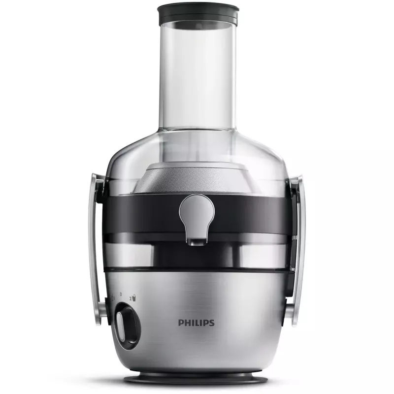 Extrator de sumo Philips Avance Collection HR1922/21 – 1200 W, metálico, jarro SAN, 2 velocidades, abertura de enchimento 8 cm