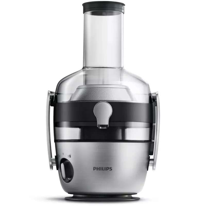 Extrator de sumo Philips Avance Collection HR1922/21 – 1200 W, metálico, jarro SAN, 2 velocidades, abertura de enchimento 8 cm