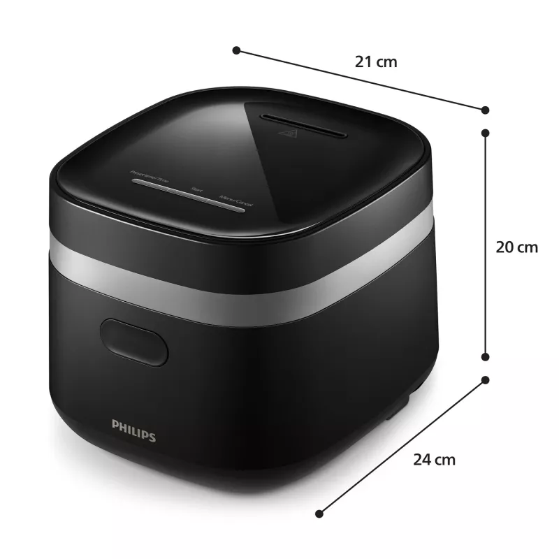 Philips 3000 series HD3090/80 Panela de pressão elétrica Preto 436 W