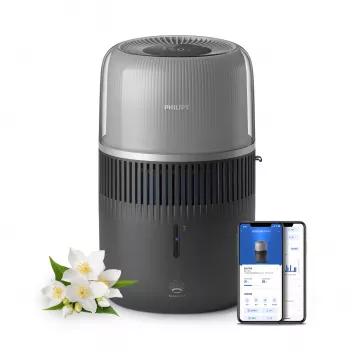 Humidificador Philips 5000 Series HU5710/03 – Humidificador a vapor, 4,5 l, grafite