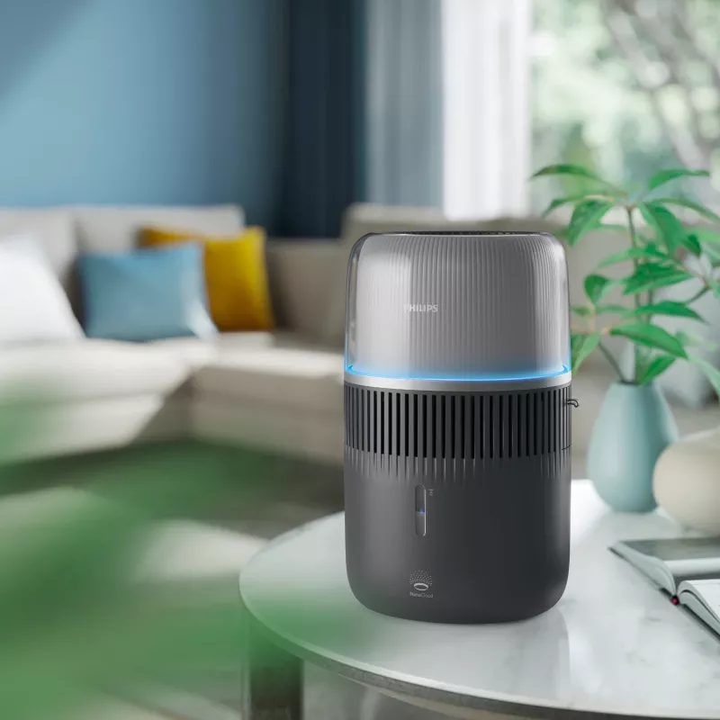 Humidificador Philips 5000 Series HU5710/03 – Humidificador a vapor, 4,5 l, grafite