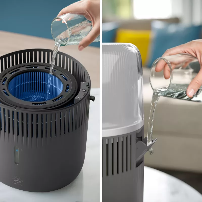Humidificador Philips 5000 Series HU5710/03 – Humidificador a vapor, 4,5 l, grafite