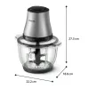 Philips 3000 Series HR1503/00 Picadora elétrica 2 L 500 W Aço inoxidável