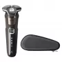 Máquina de barbear rotativa Philips SHAVER Série 5000 S5886/30 para homem com aparador, preto, castanho