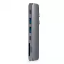 Dock/replicador de portas para portátil Satechi ST-CMBPM — anfitrião USB 3.2 Gen 1 Type-C, HDMI, USB-A, SD/MicroSD, cinzento