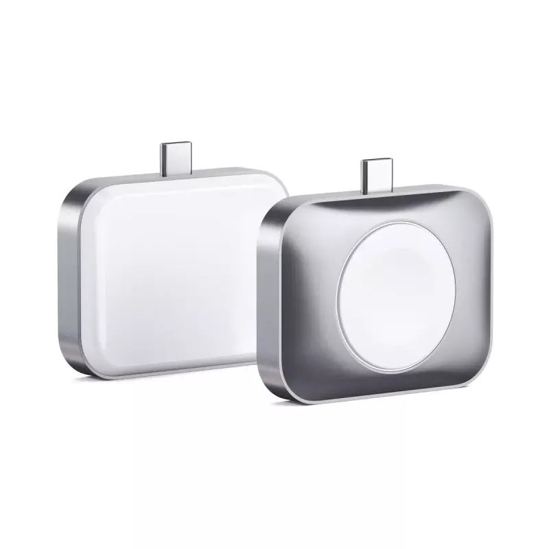 Carregador para dispositivos móveis Satechi ST-UC2WCDM USB carregamento sem fios auscultadores smartwatch prateado branco