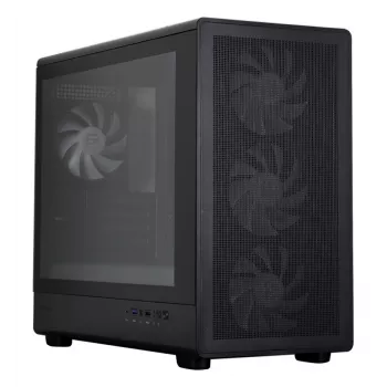 Caixa para computador M5 preta mATX Mini Tower preta