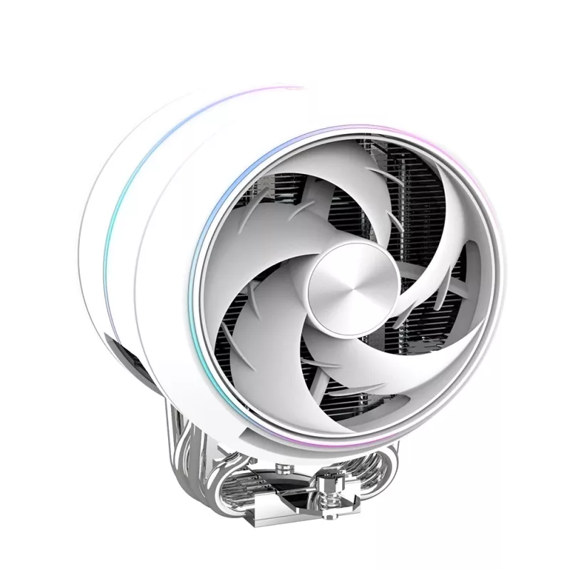 Dissipador de CPU ZALMAN ZET5 WHITE com ventoinha de 120 mm e iluminação RGB