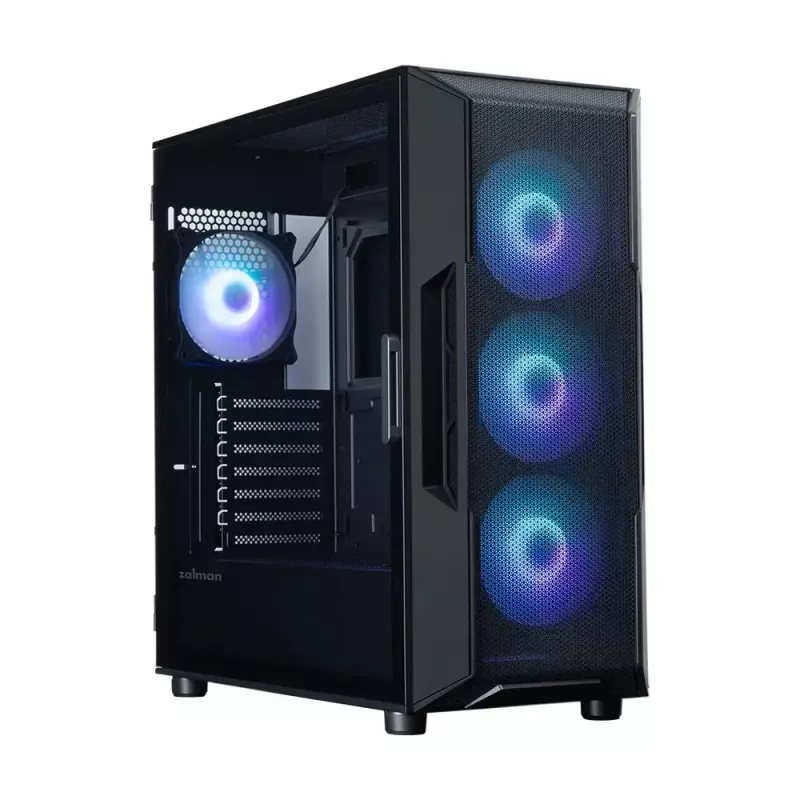 Caixa para PC ZALMAN i3 NEO V2 Mid Tower, ventoinhas ARGB x4, preta