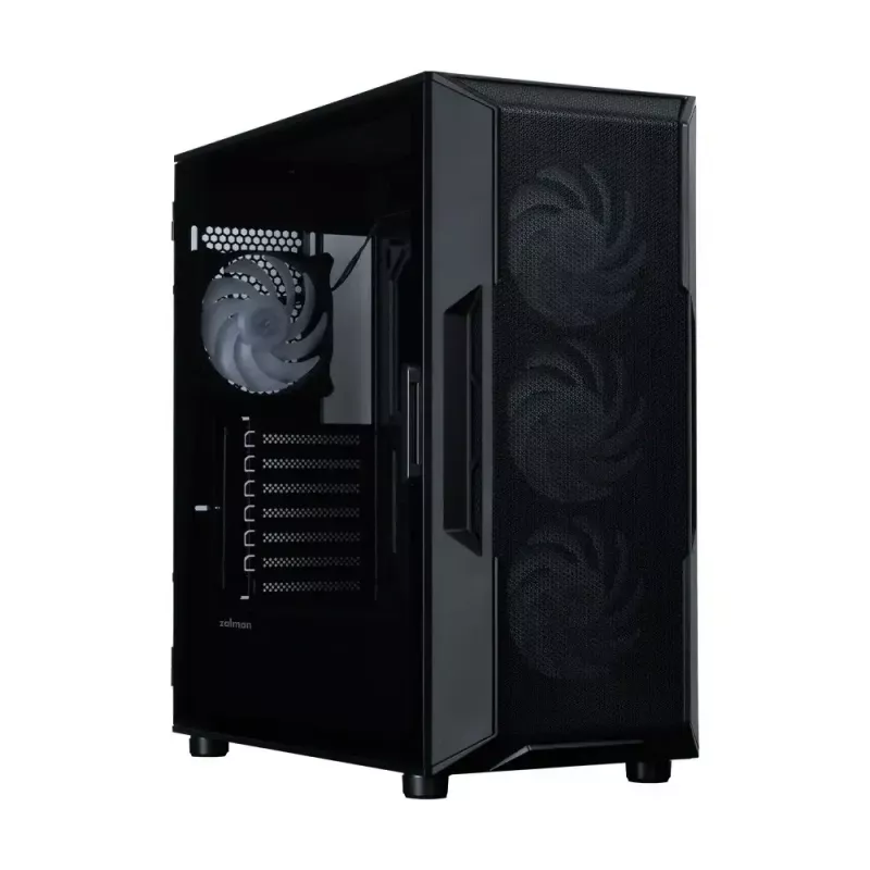 Caixa para PC ZALMAN i3 NEO V2 Mid Tower, ventoinhas ARGB x4, preta